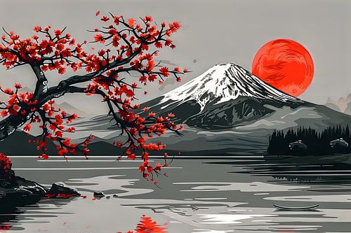 schilderachtig japans landschap