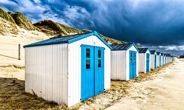 Strandhuisjes De Koog Texel van Mario Calma