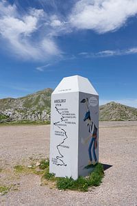 Aan het einde van de Angliru klim