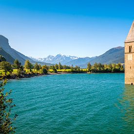 Der versunkene Turm in Reschensee (Südtirol, Italien) von Chris Rinckes