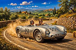 Mille Miglia: Hans Herrmann and Herbert Linge by DeVerviersBelgium