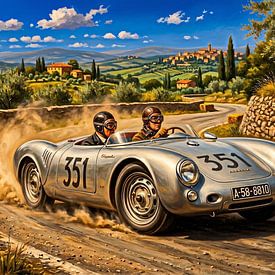 Mille Miglia: Hans Herrmann and Herbert Linge by DeVerviersBelgium