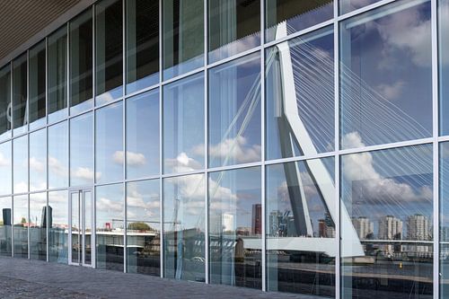 Réflexion sur le pont Erasmus