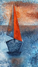 Segelboot in abstrakter Form von pba-art
