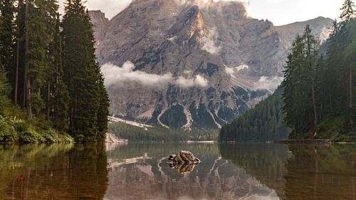 Lago di Braies in the Dolomites.