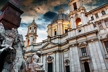 Basiliek van Sant'Agnes in Agone in Rome van Jürgen Wiesler