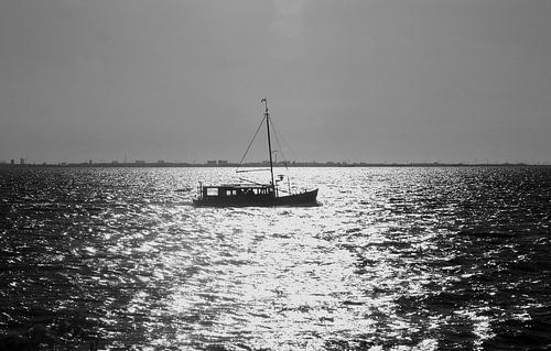 Bootje aan de horizon