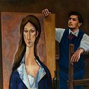 Modigliani Gemälde von Paul Meijering Miniaturansicht