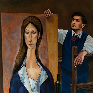 La peinture de Modigliani sur Paul Meijering