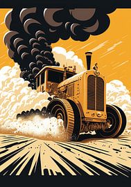 Fantasie Stoommachine - Vector Art