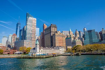 New York, Manhattan Skyline van Maarten Egas Reparaz
