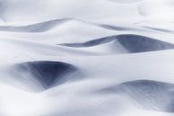 Sand dunes abstract in soft dark blue, grey. by Rosa Frei thumbnail