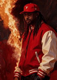 Un homme en veste rouge sur B A G O G O N G