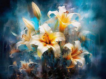 White lilies by Max Steinwald