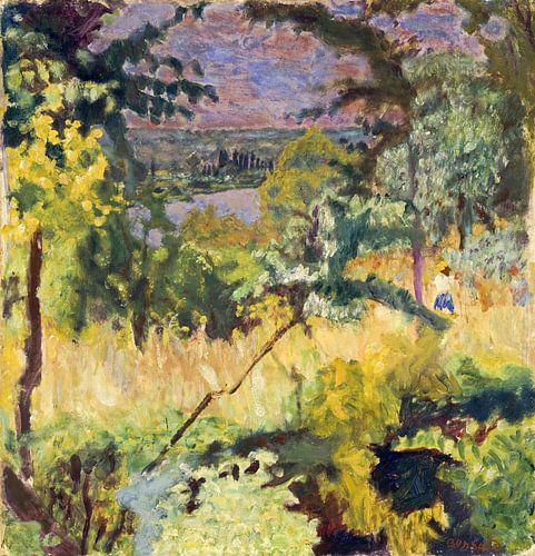Vernon - Zicht op de rivier, Pierre Bonnard, 1923