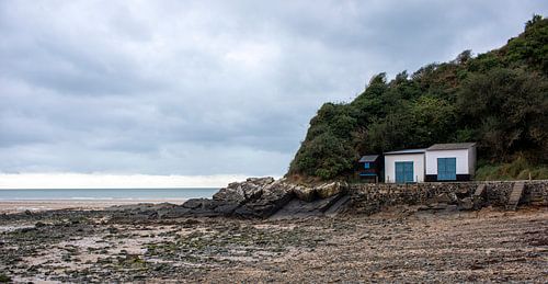 Strandhuisjes aan zee 03