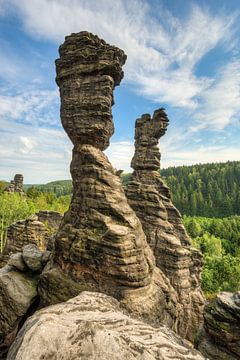 Herkulessäulen in Bielatal in Saxon Switzerland