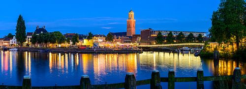 Zwolle zomeravond aan het Zwarte Water
