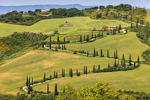 La Foce, Val d'Orcia, Toskana, Italien