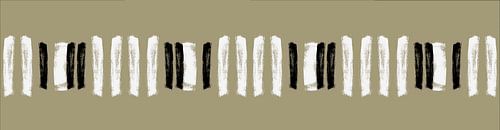 Scandinavische penseelstreken Panorama Picture