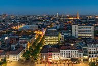 De skyline van Antwerpen in de nacht van MS Fotografie | Marc van der Stelt thumbnail