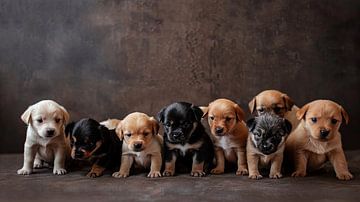 groepsfoto honden van Egon Zitter