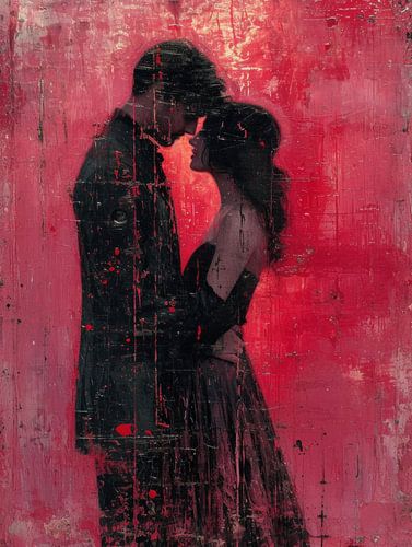 Amour silencieux en rouge