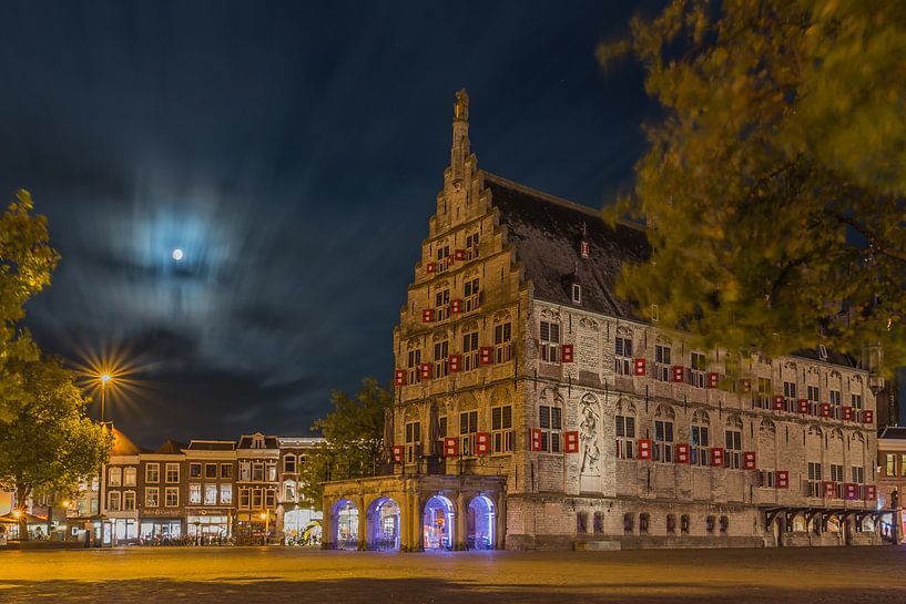 Nachtfotografie Stadhuis van gouda van Renate Oskam