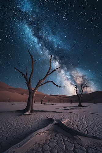 Sterrenhemel in de woestijn