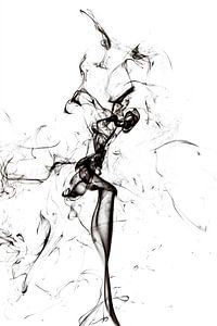 Abstracte zwarte rook - De danser