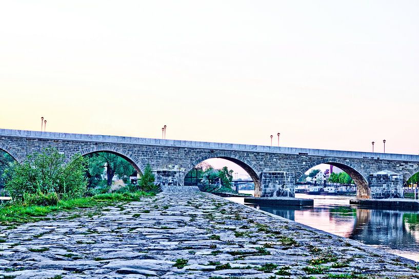 Stenen brug Regensburg van Roith Fotografie