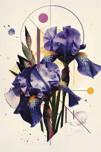 Irissen - Iris kunstwerk