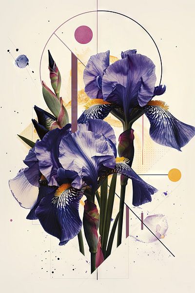 Iris - œuvre d'art d'iris par Poster Art Shop