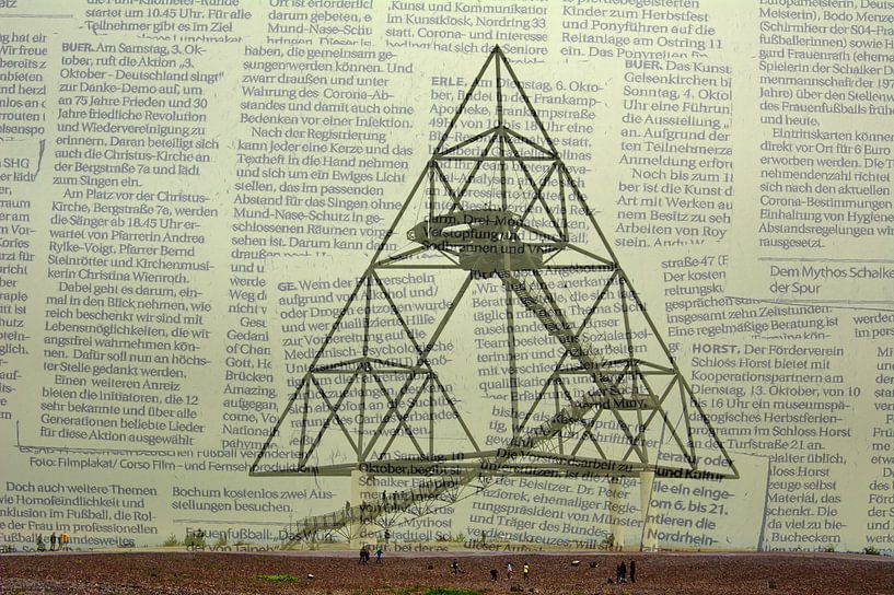 tetrahedralcollage 2 van Edgar Schermaul