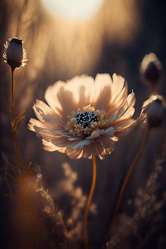 Fleur dans le soleil du matin