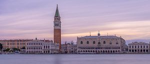 Venice in purple evening glow