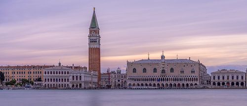 Venice in purple evening glow by Teun Ruijters
