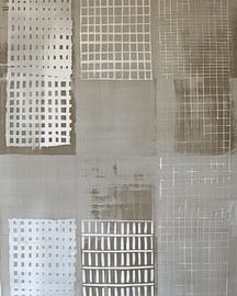 Moderne abstrakte, zeitgenössische Kunst im japanischen Stil von Japandi Art Studio