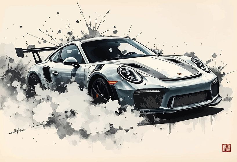 Porsche 911 GT3 RS - Tinte aus Geschwindigkeit und Geist von MIROKKU