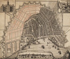 Historische Karte von Amsterdam