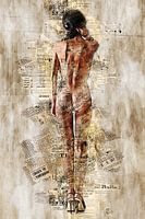 High heels, true love (mixed media, erotica)