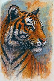 An illustration of a tiger. by Johannes