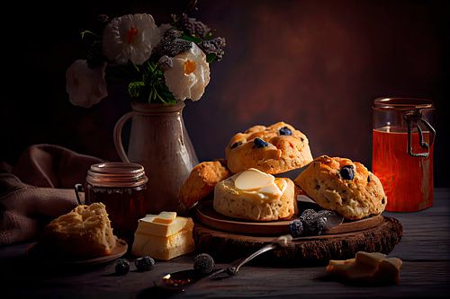 Frisch gebackene Scones