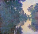 'S morgens op de Seine in de buurt van Giverny, Claude Monet van Meesterlijcke Meesters thumbnail