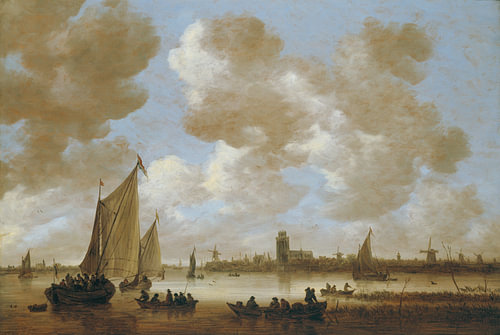 Gezicht op Dordrecht, Jan van Goyen