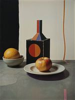 Stilleven - appels met appelsnijder