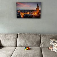Klantfoto: Groningen van Ton Drijfhamer, op canvas