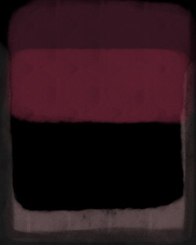 Moderne abstracte kunst in warm roze, paars, zwart en gebroken wit