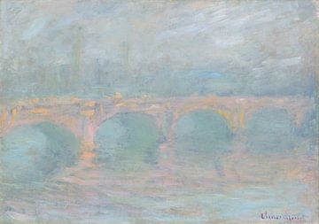 Claude Monet, Waterloo Bridge, Londen, bij zonsondergang, 1904 van Atelier Liesjes