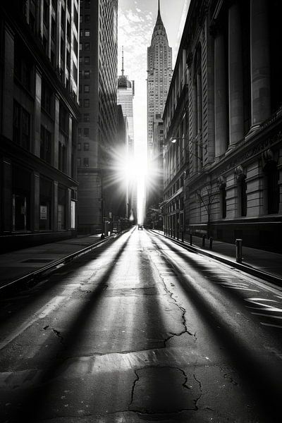 Urbane Schwarz-Weiß-Fotografie von Poster Art Shop